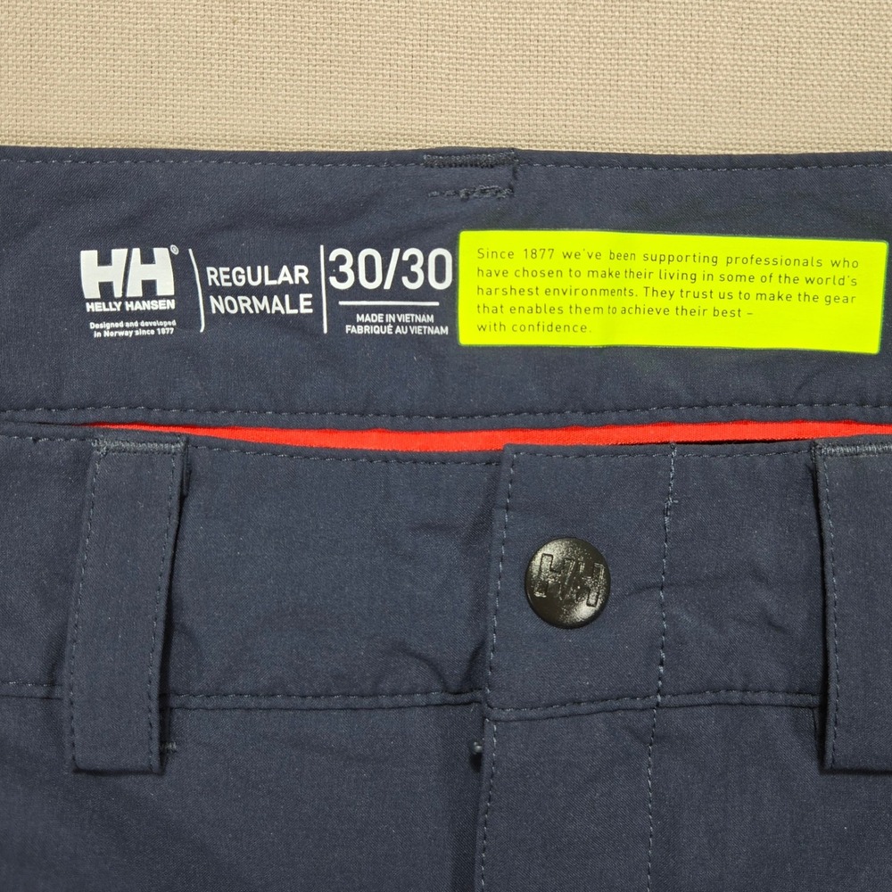 Helly Hansen‎ Navy Blue Shorts Regular Fit Outdoor Casual Workwear Men's Size 30 - Picture 5 of 10